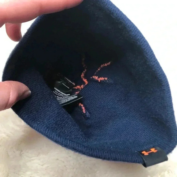 Under  Armour Blue & Orange Winter Hat Size 2T - Picture 9 of 13